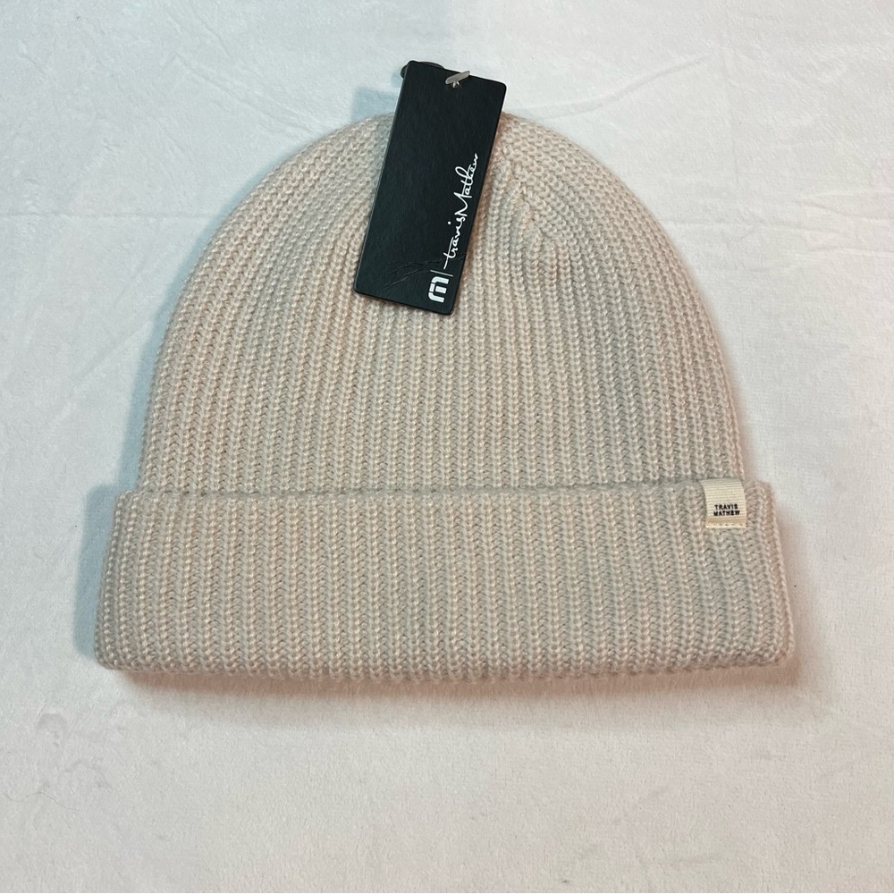 Travis Mathew Cream Knit Coastal Beanie